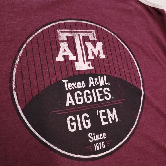 Knights Apparel Texas A&M Aggies Tank Casual Top Shirt Womens Size S Maroon - Picture 4 of 9